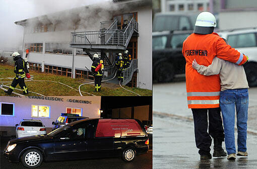 Nach der Katastrophe in einer Behindertenwerkstatt im Schwarzwald suchen die Ermittler nach der Ursache für das Feuer. Angehörige und Freunde trauern um die 14 Todesopfer...