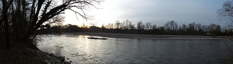 Zum Sonnenaufgang an die Isar