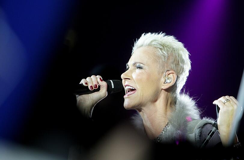 Marie Frederiksson vom Pop-Duo Roxette hatte am Ring für Stimmung gesorgt. Nach dem abrupten Ende ging's dann wenigstens schneller zur Aftershow-Party.