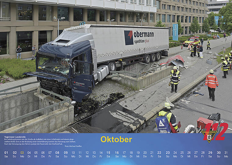 Der Kalender der Berufsfeuerwehr München 2016.