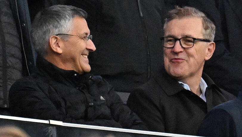 Gefordert: Die Bayern-Bosse Herbert Hainer (l.) und Jan-Christian Dreesen. Gefordert: Die Bayern-Bosse Herbert Hainer (l.) und Jan-Christian Dreesen.