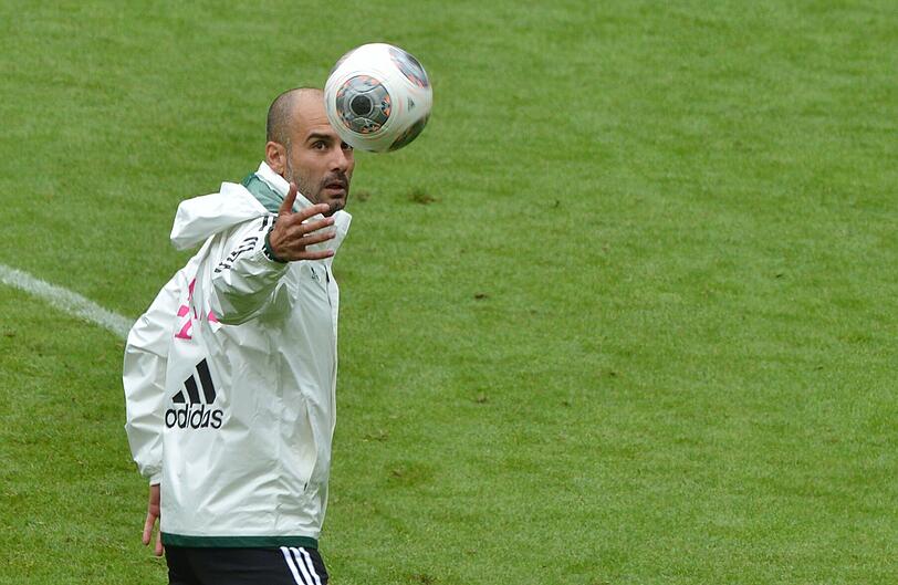 In der Allianz Arena hieß es vor allem: Pässe, Pässe, Pässe üben.