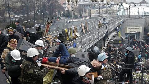 Die ukrainische Hauptstadt ist ein Schlachtfeld. Inzwischen ist von über 60 Toten die Rede.