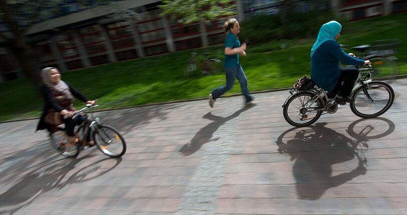 Auf dem Fahrrad ins Leben: Die Bilder.