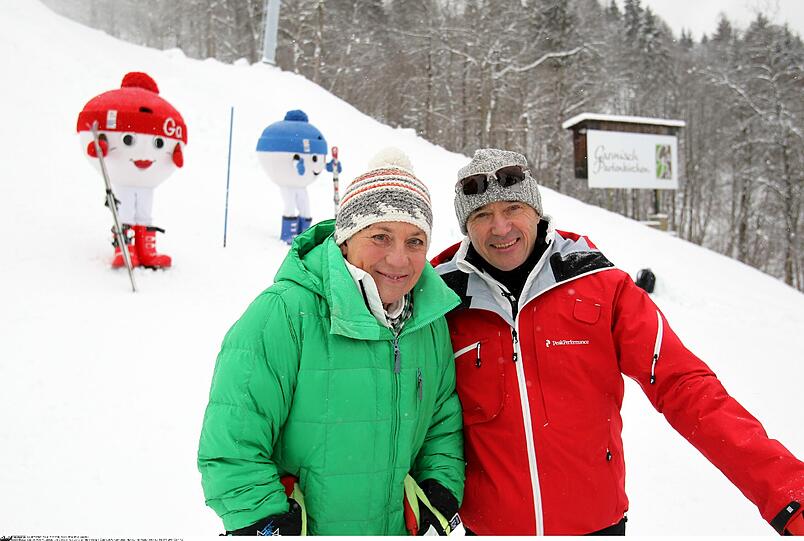 Rosi Mittermeier und Christian Neureuther: Als Skirennläufer waren beide auf Medaillenfang.