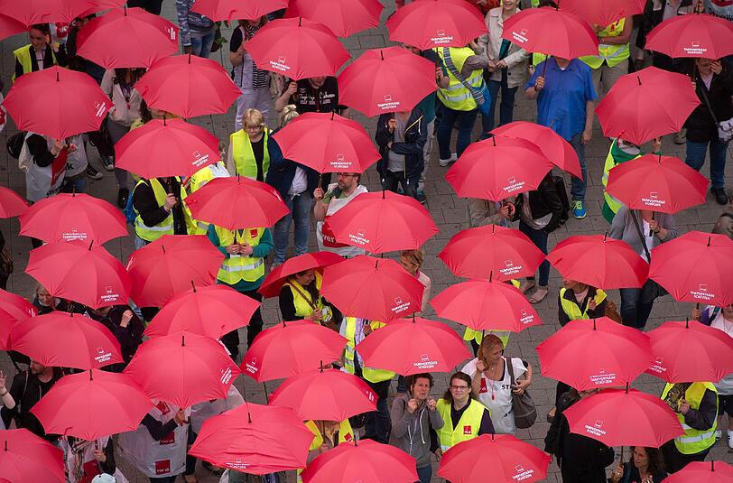 Eine Verdi-Demo in Hamburg. (Symbolbild)