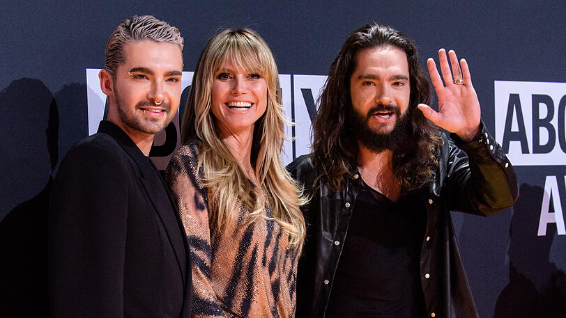 Heidi Klum kam in Begleitung von Tom und Bill Kaulitz nach München.