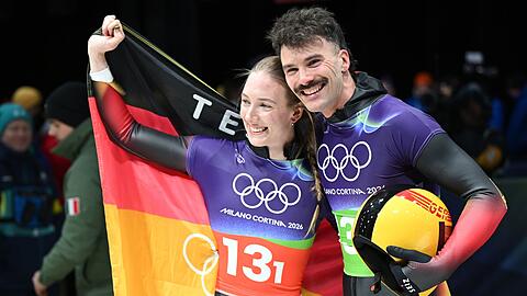 Jubel im Ziel: Susanne Kreher und Axel Jungk gewannen Silber.