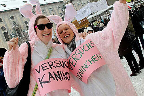 Fasching und Streik - das trifft sich gut