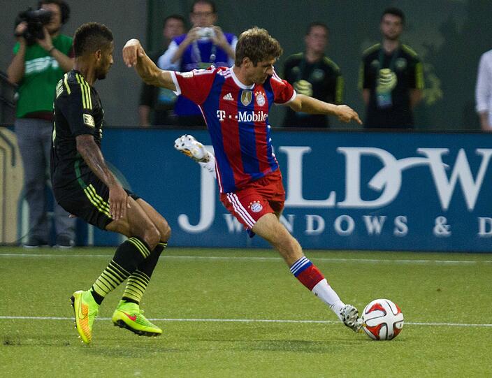 Bilder vom Testspiel gegen die MLS-Auswahl in Portland.