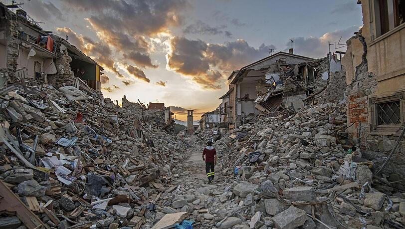 Die Bilder der Zerstörung gingen damals um die Welt. Die Bilder der Zerstörung gingen damals um die Welt.