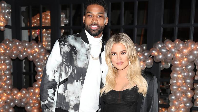 Tristan Thompson und Khloé Kardashian auf einer Party.
