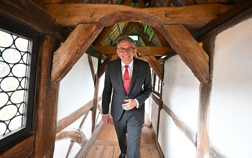 Wolfram Weimer, Kulturstaatsminister, in der Wartburg.