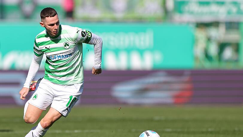 Fürths Kapitän Branimir Hrgota erzielte gegen Union Berlin den 1:0-Siegtreffer.