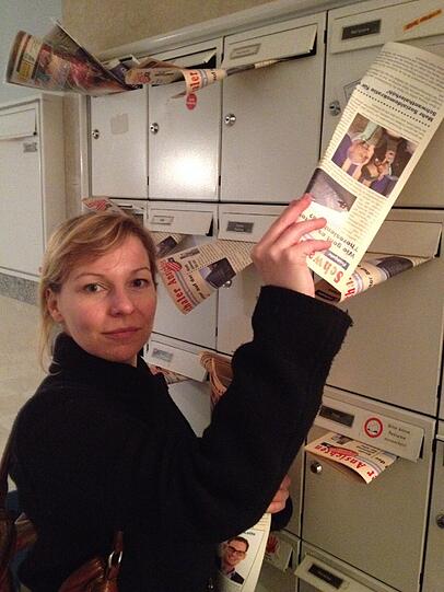 15.000 Zeitungen hat SPD-Kandidatin Sinaida Kumpf mit ihrem Team im Viertel verteilt.
