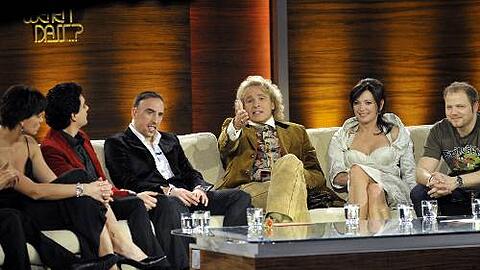 Gottschalk bittet in München Maria Riesch, Franck Ribéry, Iris Berben und Mario Barth auf die Couch.