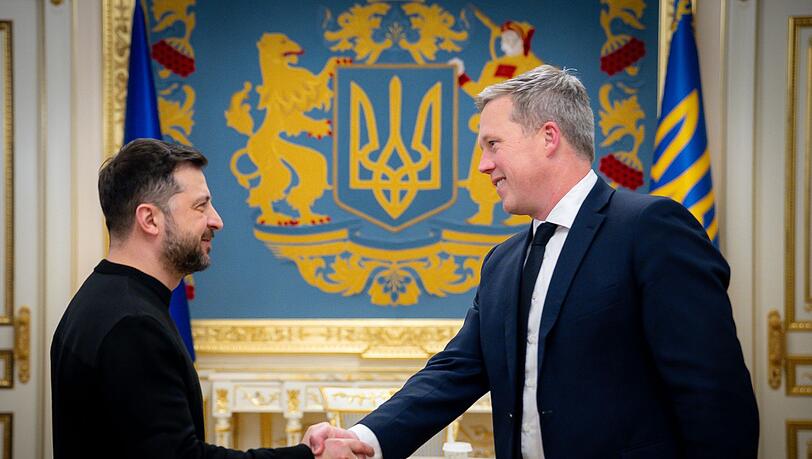 Eine Militärdelegation stellte den Friedensplan der US-Regierung in Kiew vor.