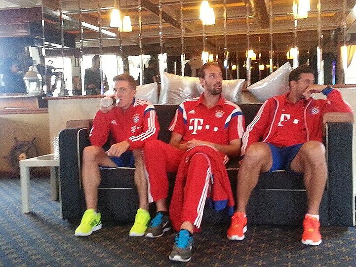 Weitere Bilder der Sightseeing-Tour des FC Bayern München.