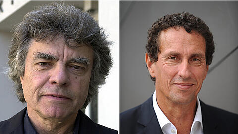 Julian Nida-Rümelin, einst Kultureferent der Landeshauptstadt München und Dieter Dorn, der Langzeit-Intendant der Münchner Kammerspiele.