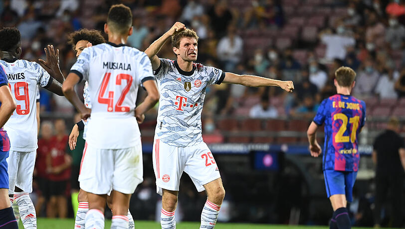 Thomas Müller und sein Lieblingsort – im Camp Nou in Barcelona zeigt er sich besonders treffsicher.