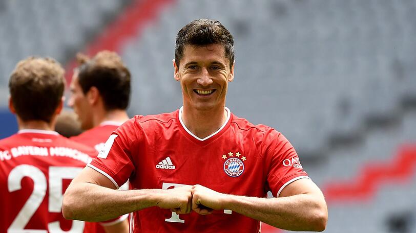 Robert Lewandowski brachte die Bayern vom Punkt in Führung.
