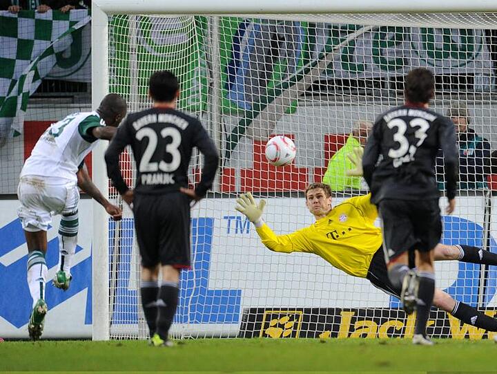 Erstes Bundesligaspiel, erster gehaltener Elfmeter: Thomas Kraft im Einsatz