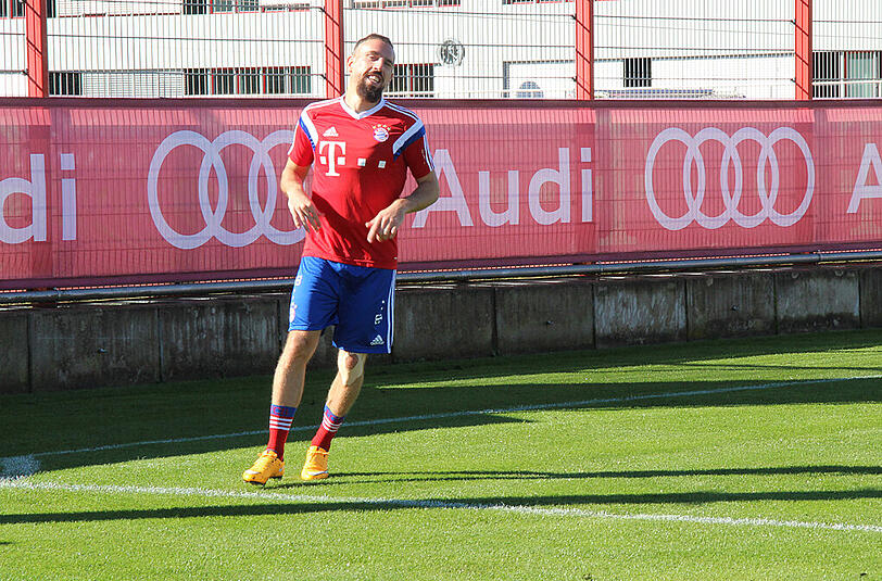 Franck Ribéry trainierte zuletzt beschwerdefrei.