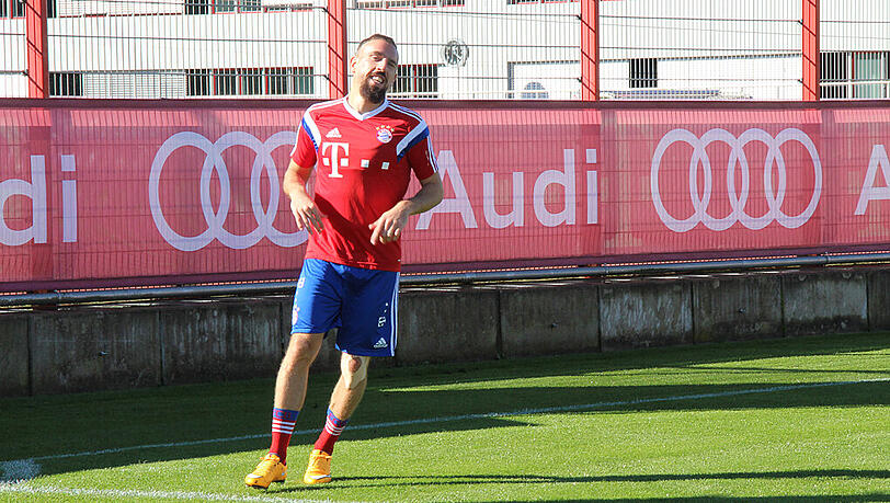 Franck Ribéry trainierte zuletzt beschwerdefrei. Franck Ribéry trainierte zuletzt beschwerdefrei.
