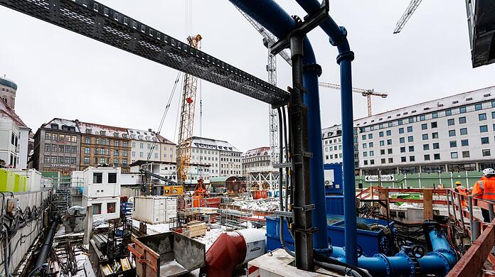 Die Bauarbeiten an der zweiten Stammstrecke sollen Ende 2036 beendet sein.(Archivbild)