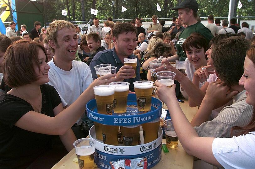 Moskau: Oktoberfest auf Russisch.