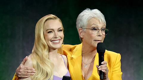 Lindsay Lohan und Jamie Lee Curtis bei der CinemaCon in Las Vegas.