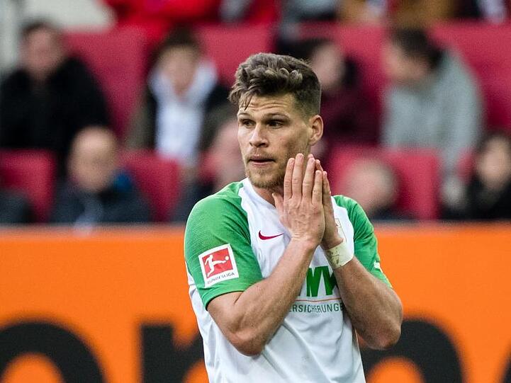 Florian Niederlechner von Augsburg. Foto: Matthias Balk/dpa/Archivbild