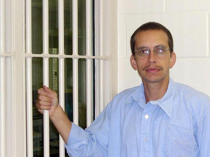 Jens Söring im Jahr 2003 in der Justizvollzugsanstalt Brunswick.
