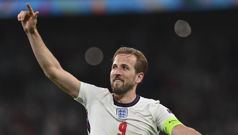 Englands Harry Kane feiert den Finaleinzug. Englands Harry Kane feiert den Finaleinzug.