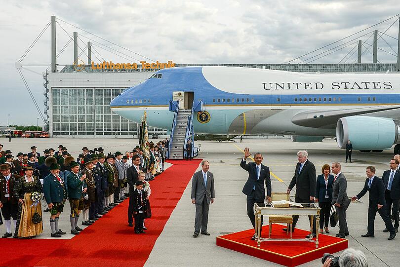 Barack Obama ist in München gelandet.