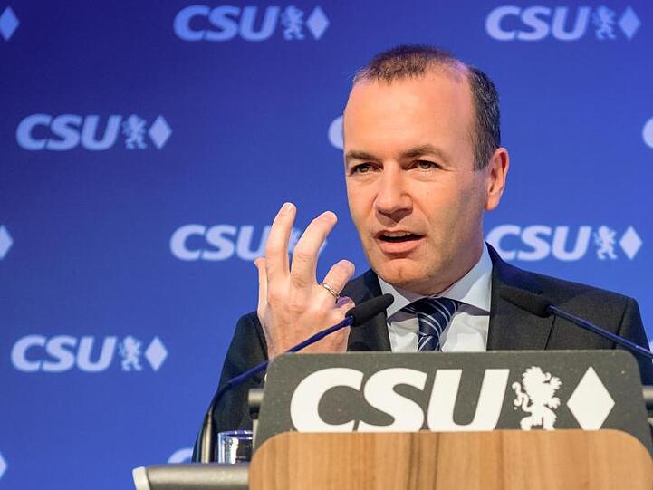 Der Fraktionschef der Europäischen Volkspartei, Manfred Weber. Foto: Peter Kneffel/Archivbild