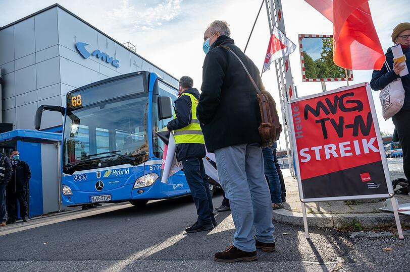 Anfang Oktober hat die MVG-Belegschaft gestreikt.