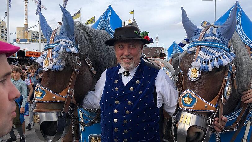 Ludwig "Luggi" Käser ist stolz auf seine starken Brabanter.
