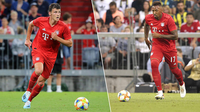 Benjamin Pavard (l.) hat im Stammplatz-Gerangel mit Jérôme Boateng das Nachsehen.