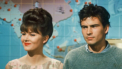 Pamela Tiffin und Horst Buchholz in Billy Wilders Film "Eins, zwei, drei"