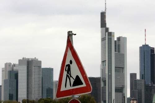 Die schlimmste Baustelle der Republik: das Bankenviertel in Frankfurt.