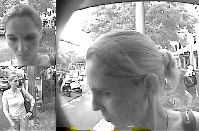 Die Kripo sucht diese Frau und ihre Begleitung: Bei dem Bild rechts sieht man sie bei einem Abhebevorgang in Augsburg. Dabei stand eine zweite Frau (evtl. Mittäterin / Gehilfin) im Hintergrund.