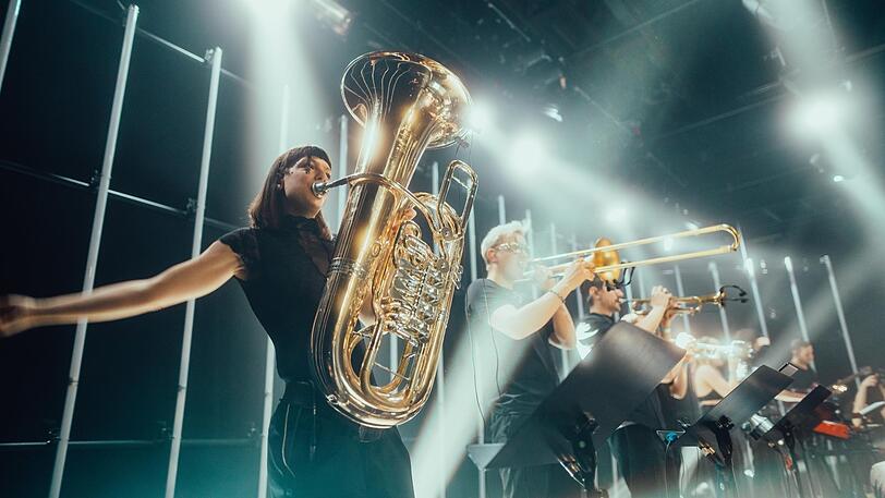 Live immer in Großformation - wie hier in der Muffathalle: Die Jazzrausch Bigband.