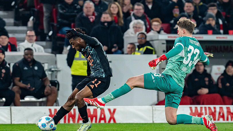 Alexander Nübel musste sich seinem Stammklub FC Bayern Ende Februar 1:3 geschlagen geben. Alexander Nübel musste sich seinem Stammklub FC Bayern Ende Februar 1:3 geschlagen geben.