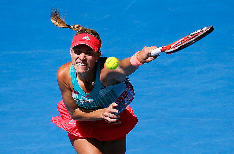So sieht Entschlossenheit aus: Angelique Kerber ist im Viertelfinale der Australian Open.