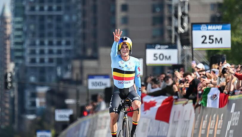 Remco Evenepoel ist im Zeitfahren nicht zu schlagen.