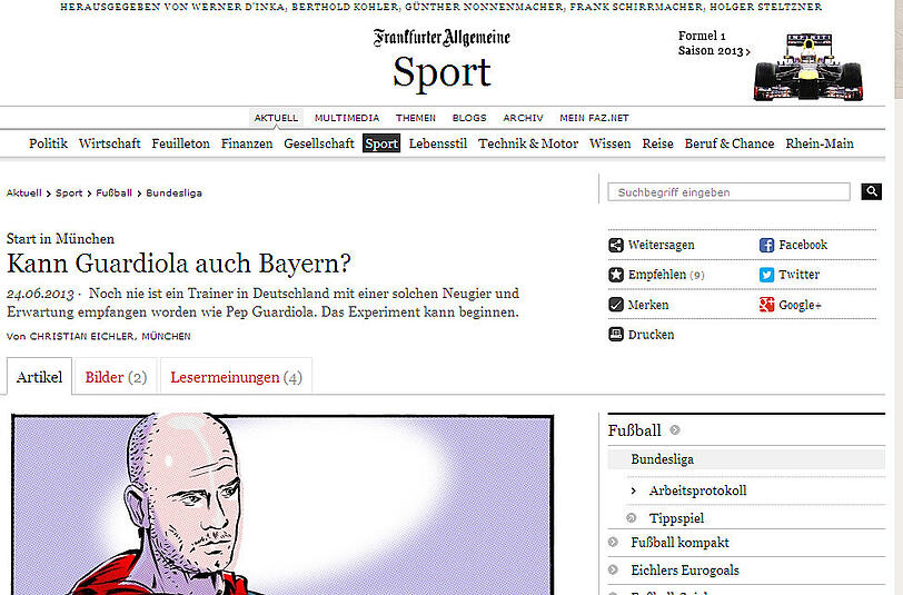 Pep ist da - das schreibt die Presse
