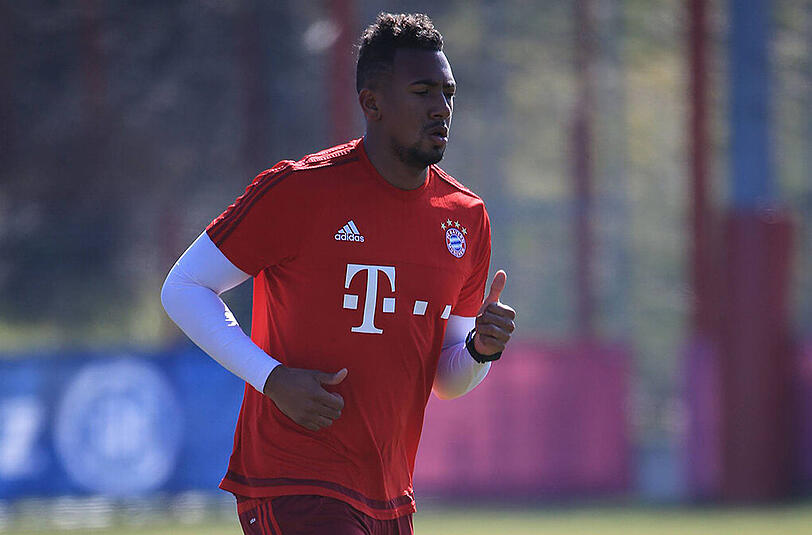 Im Lauftraining: Jérôme Boateng.