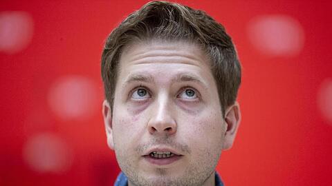 Kevin Kühnert (SPD), Bundesvorsitzender der Jusos. Foto: Christoph Soeder/Archivbild