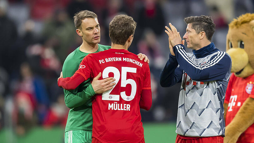 Bleibt Bayerns Star-Trio um Manuel Neuer, Thomas Müller und Robert Lewandowski über 2023?